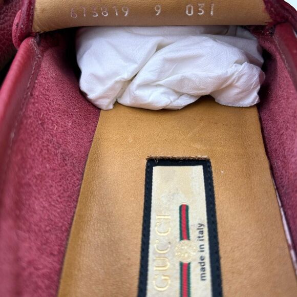 Men's Gucci horse bit web striped loafer size 9, made in Italy - Picture 11 of 12